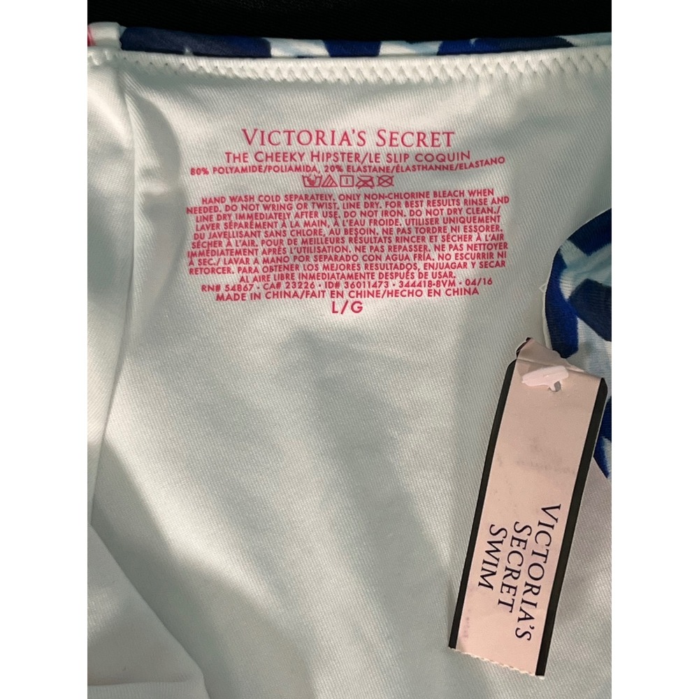 Victoria's Secret Swim American Flag Stars Stripes Cheeky Hipster Bottom Large - Picture 4 of 4